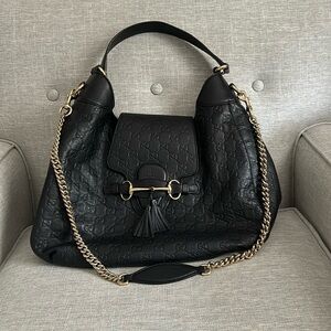 Gucci Emily Guccissima Leather Hobo